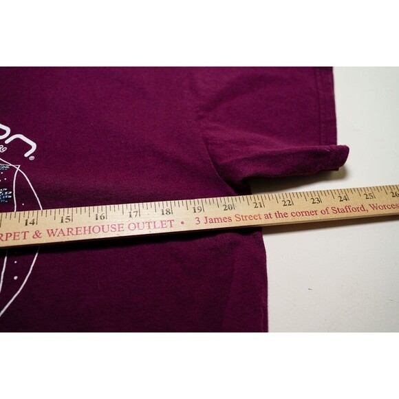 Worldcon Science Fiction convention T-shirt L maroon space astronaut - Picture 4 of 5